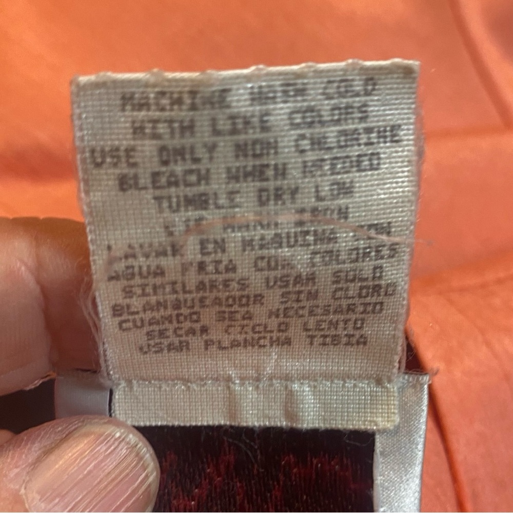 Solid Peach Button Front Blouse Size Medium By Pa… - image 4